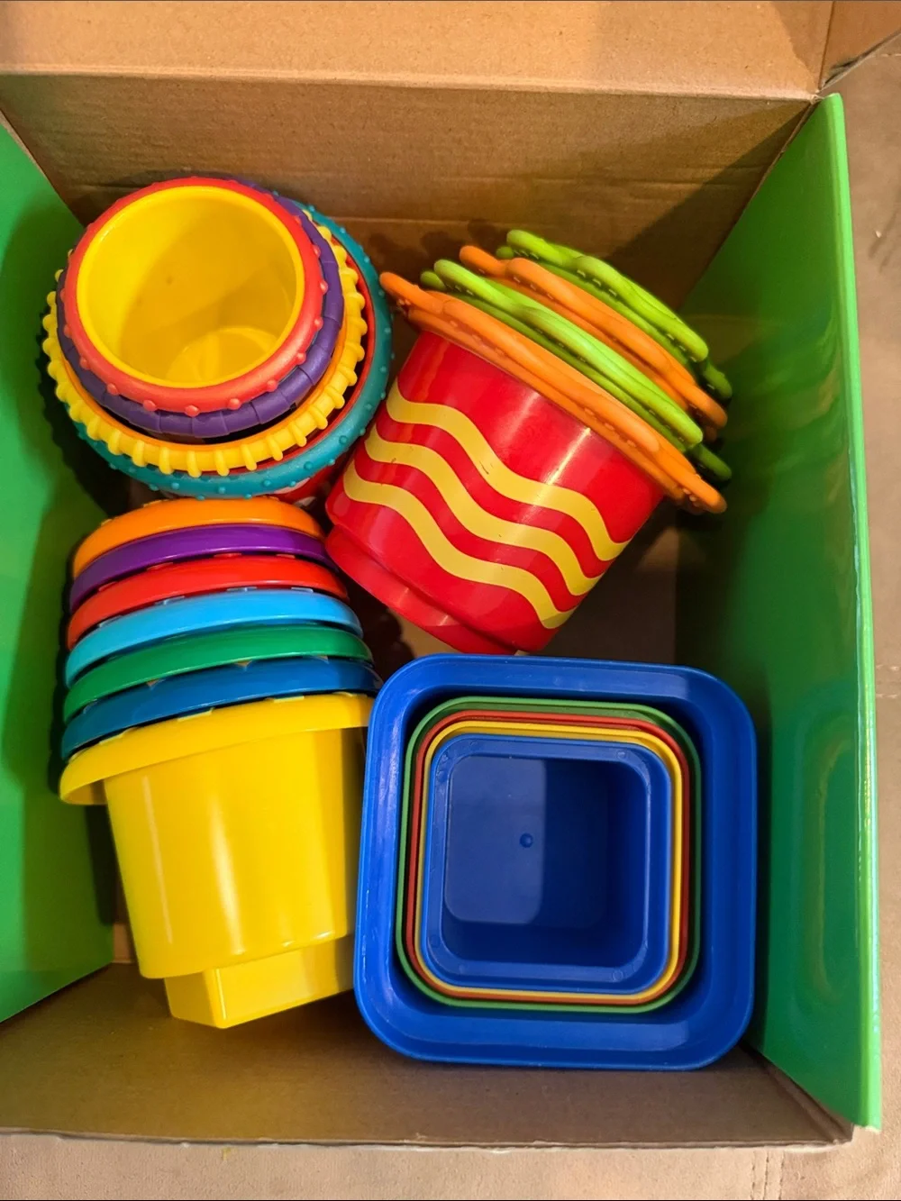 Lakeshore stack and nest sensory toys learning baby bowling